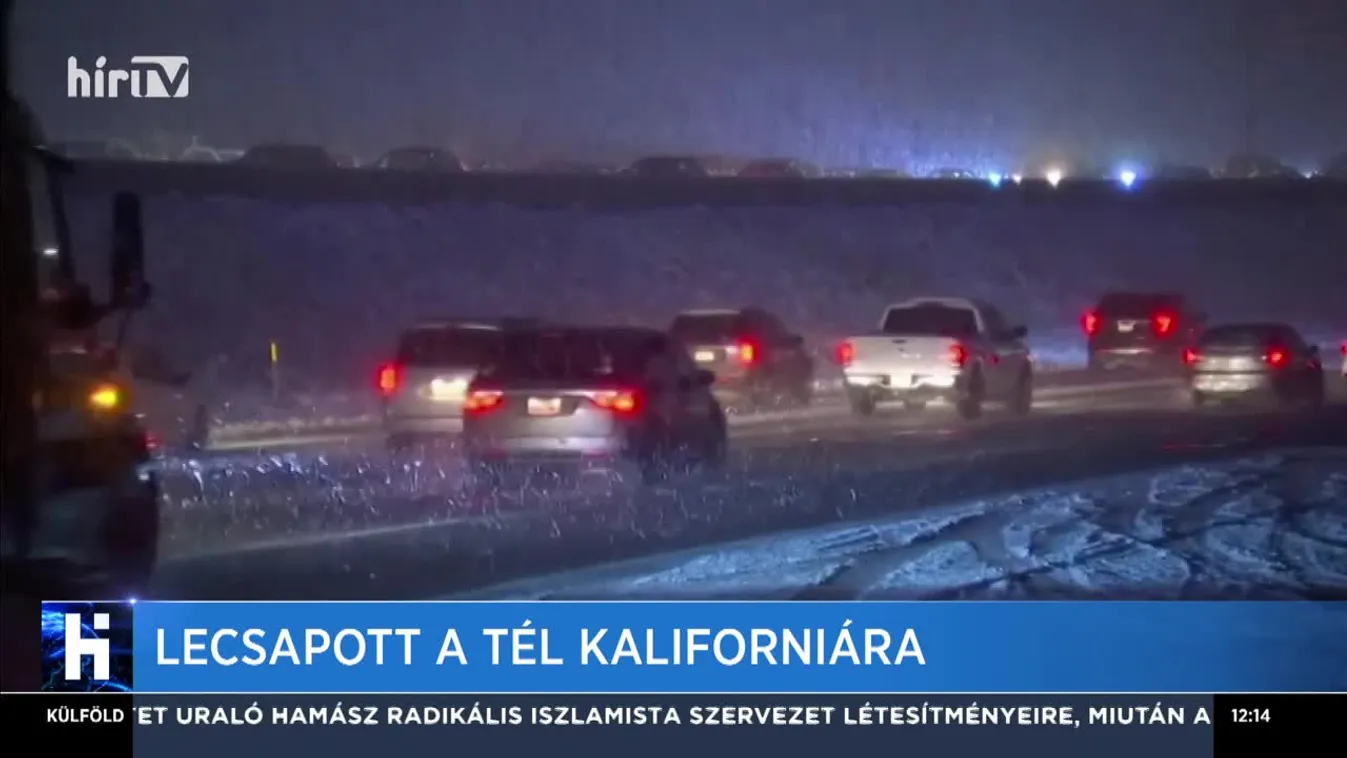 Lecsapott a tél Kaliforniára
