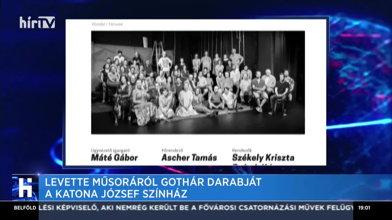 Levette műsoráról Gothár darabját a Katona József Színház