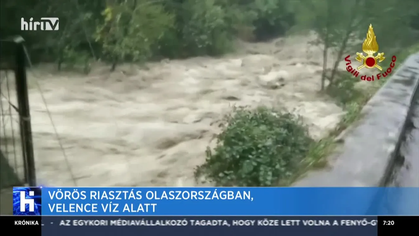 Vörös riasztás Olaszországban, Velence víz alatt