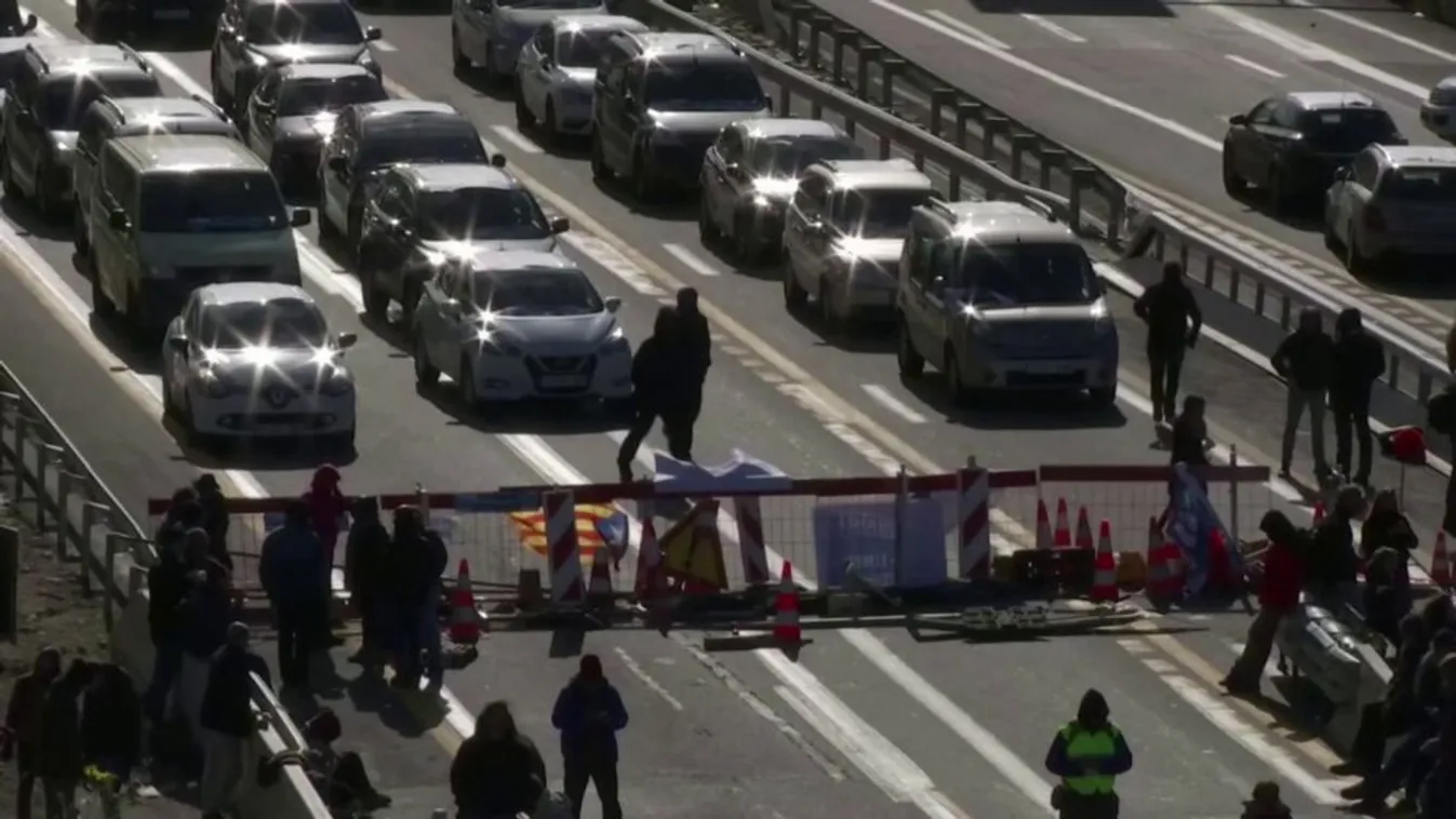 Barikádok a spanyol-francia határon