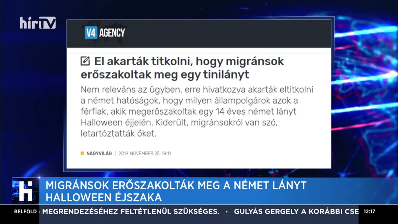 Migránsok erőszakolták meg a német lány Halloween éjszaka
