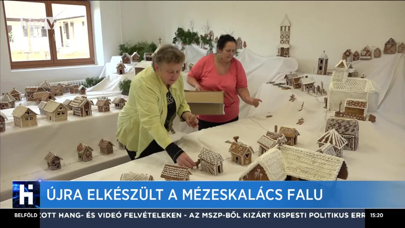 Újra elkészült a mézeskalács falu