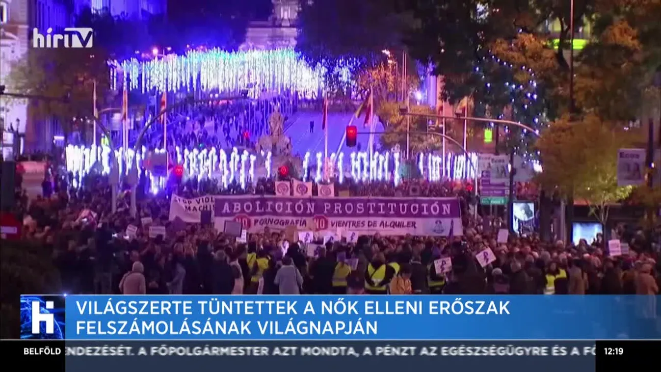 Világszerte tüntettek a nők elleni erőszak felszámolásának világnapján