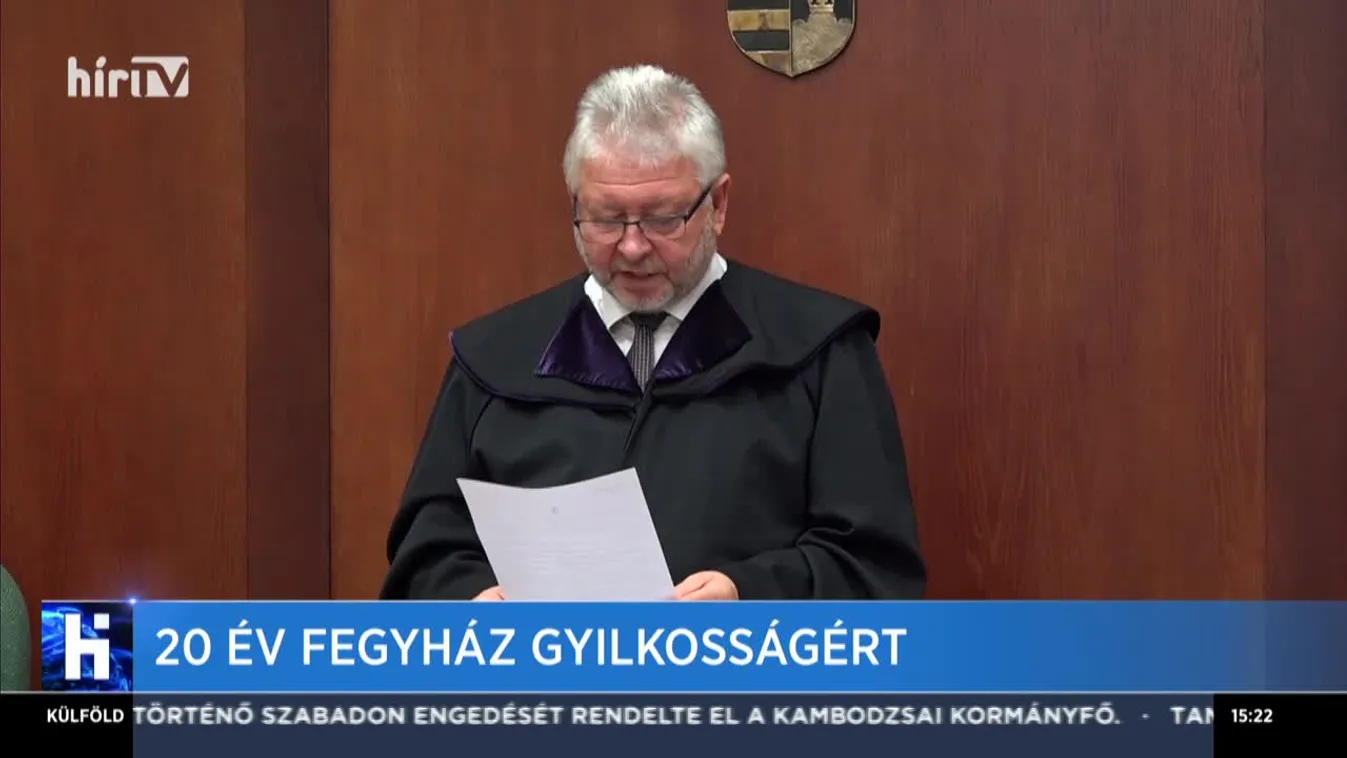 Húsz év fegyház gyilkosságért