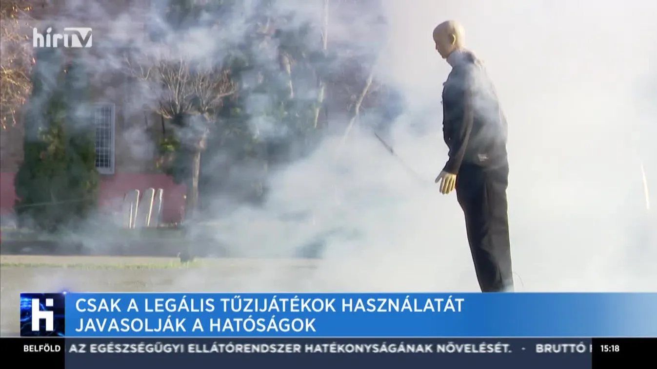 A hatóságok csak legális tűzijáték használatát javasolják