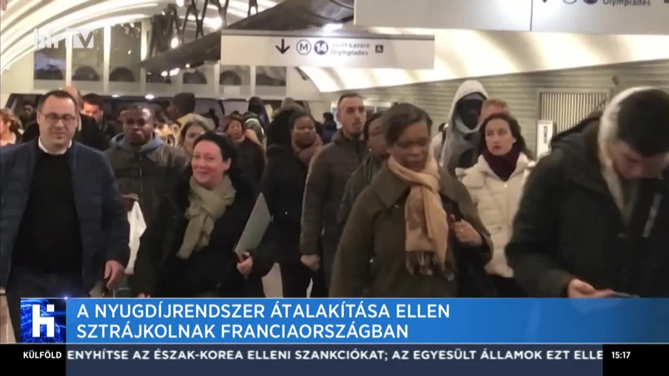 A nyugdíjrendszer átalakítása ellen sztrájkolnak Franciaországban