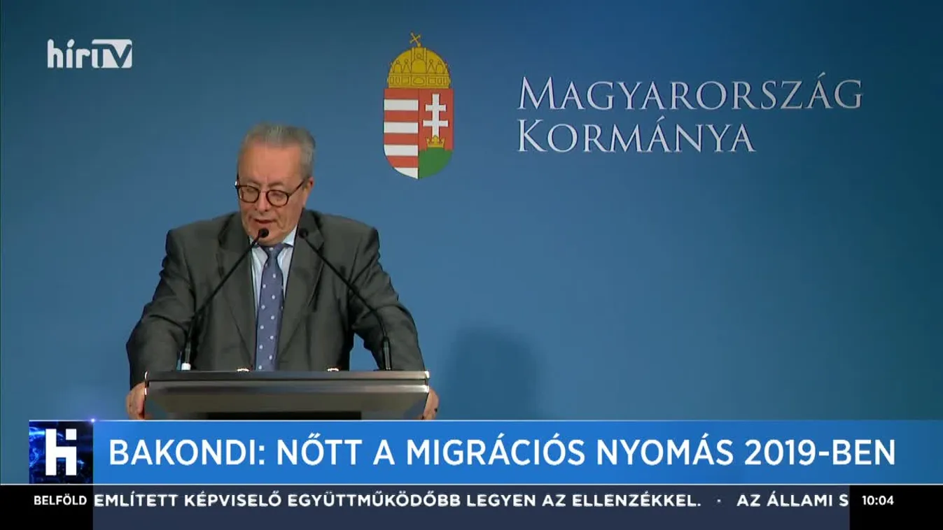 Bakondi: Nőtt a migrációs nyomás 2019-ben