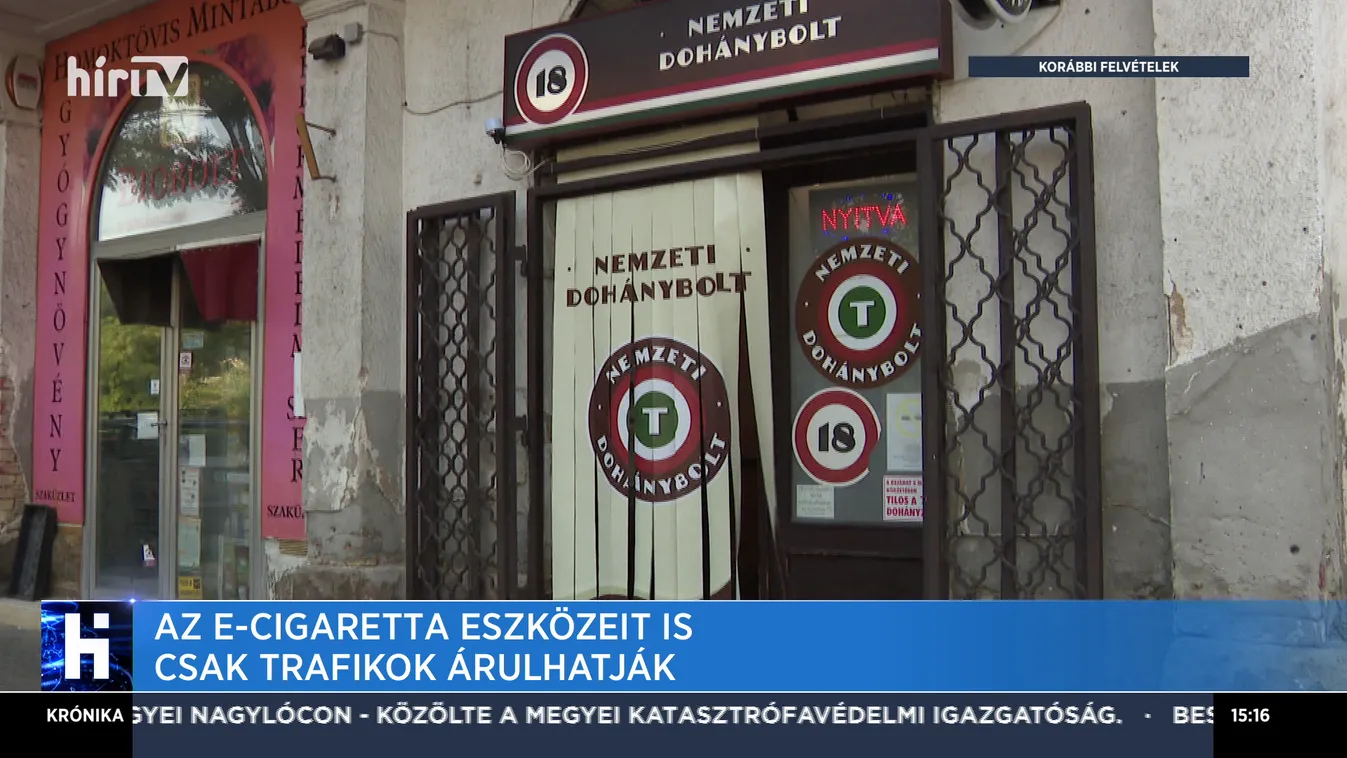 Az e-cigaretta eszközeit is csak trafikok árulhatják