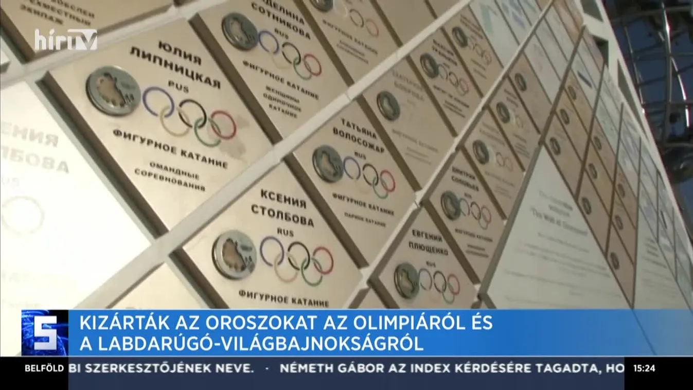 Kizárták az oroszokat az olimpiáról és a labdarúgó-világbajnokságról