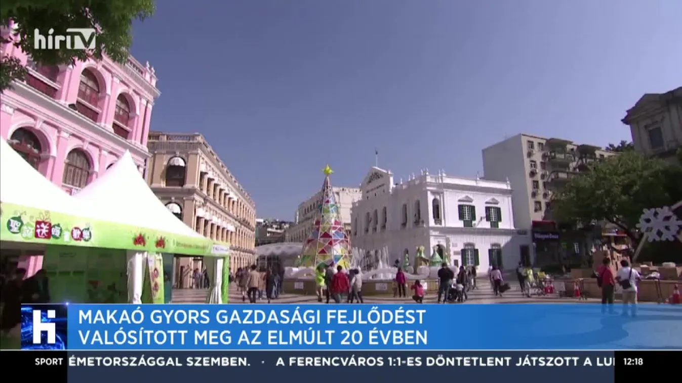 Makaó gyors gazdasági fejlődést valósított meg az elmúlt 20 évben