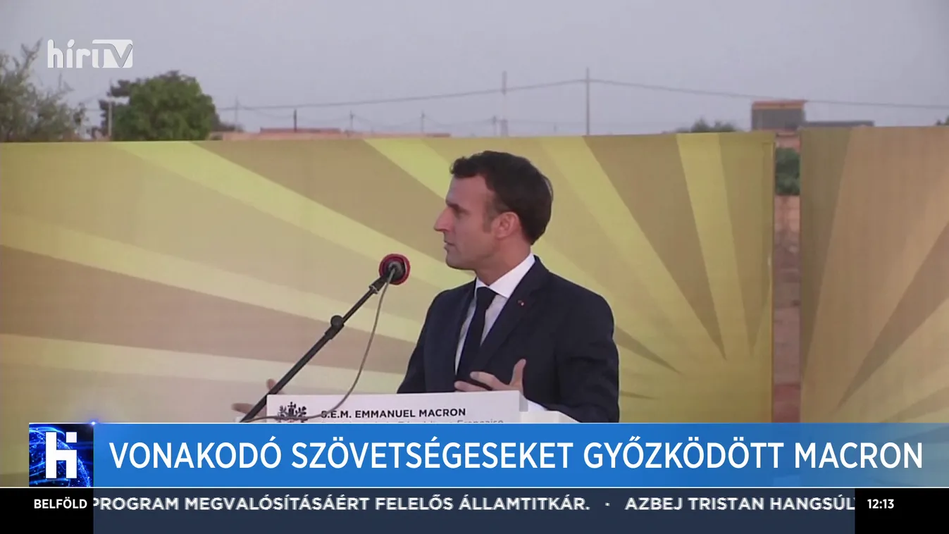 Vonakodó szövetségeseket győzködött Macron
