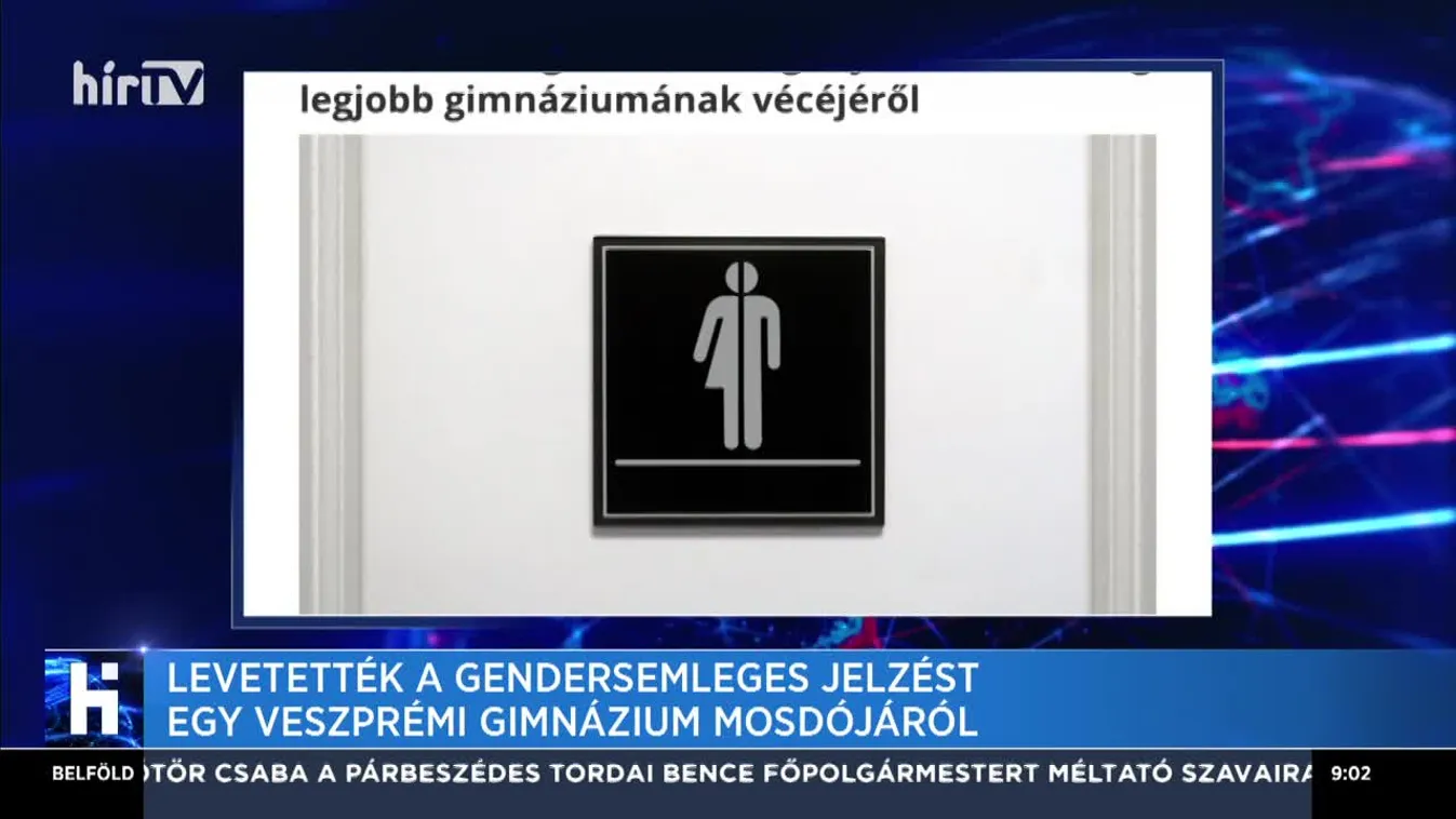 Levetették a gendersemleges jelzést egy veszprémi gimnázium mosdójáról