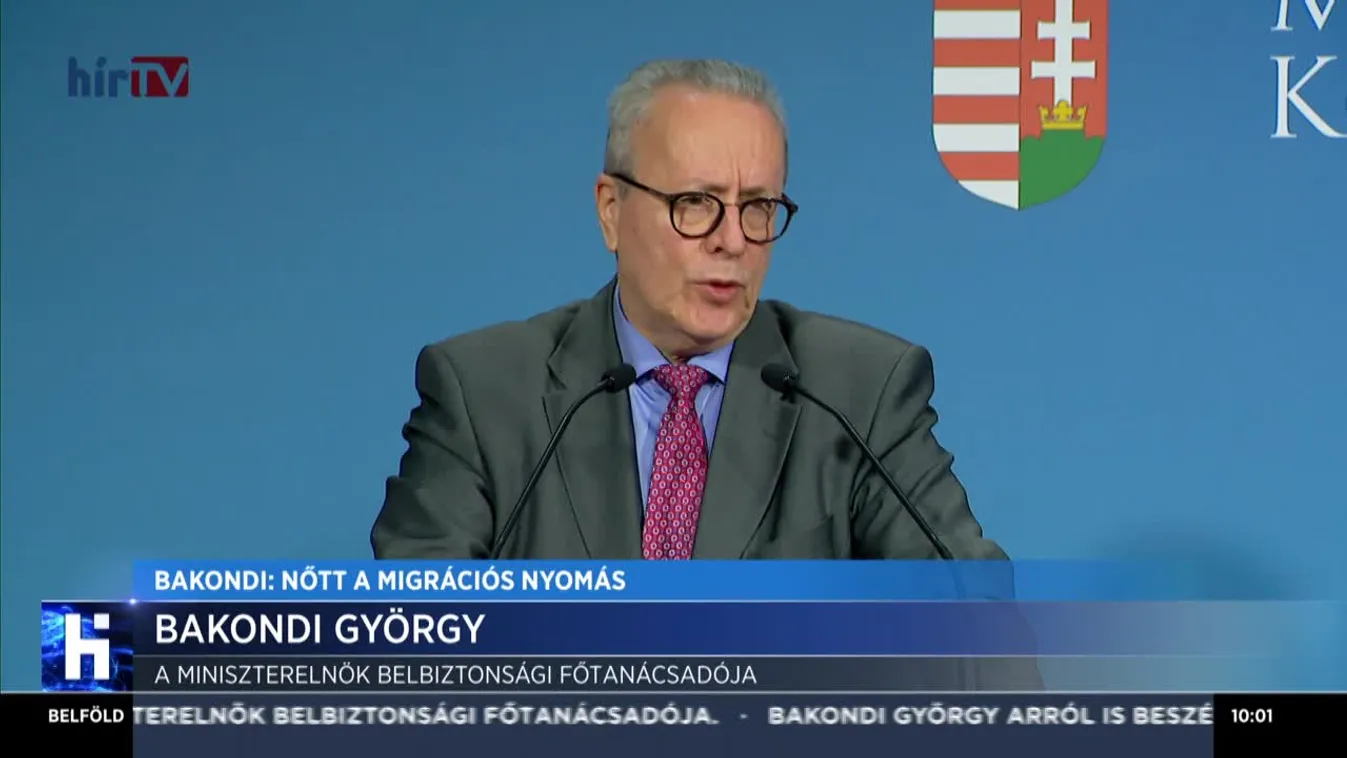 Bakondi: Nőtt a migrációs nyomás