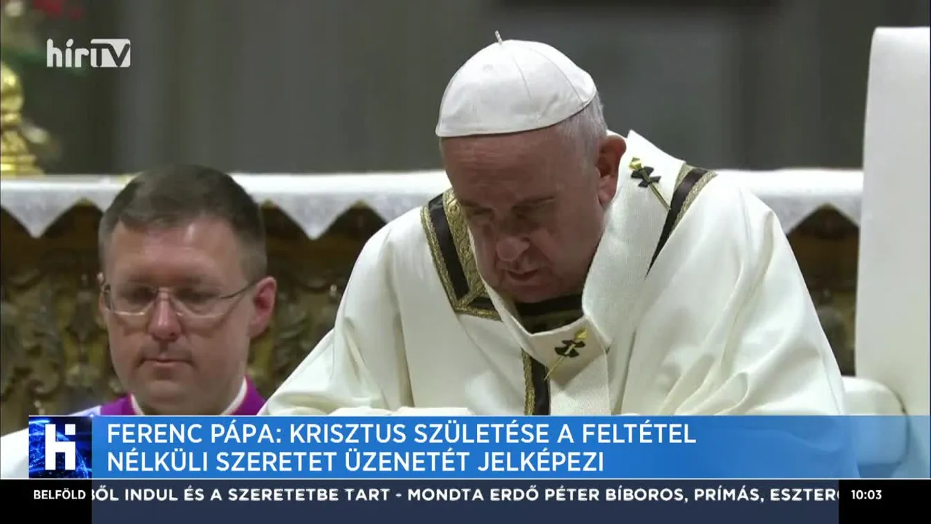 Ferenc pápa: Jézus születése a feltétel nélküli szeretet üzenetét jelképezi