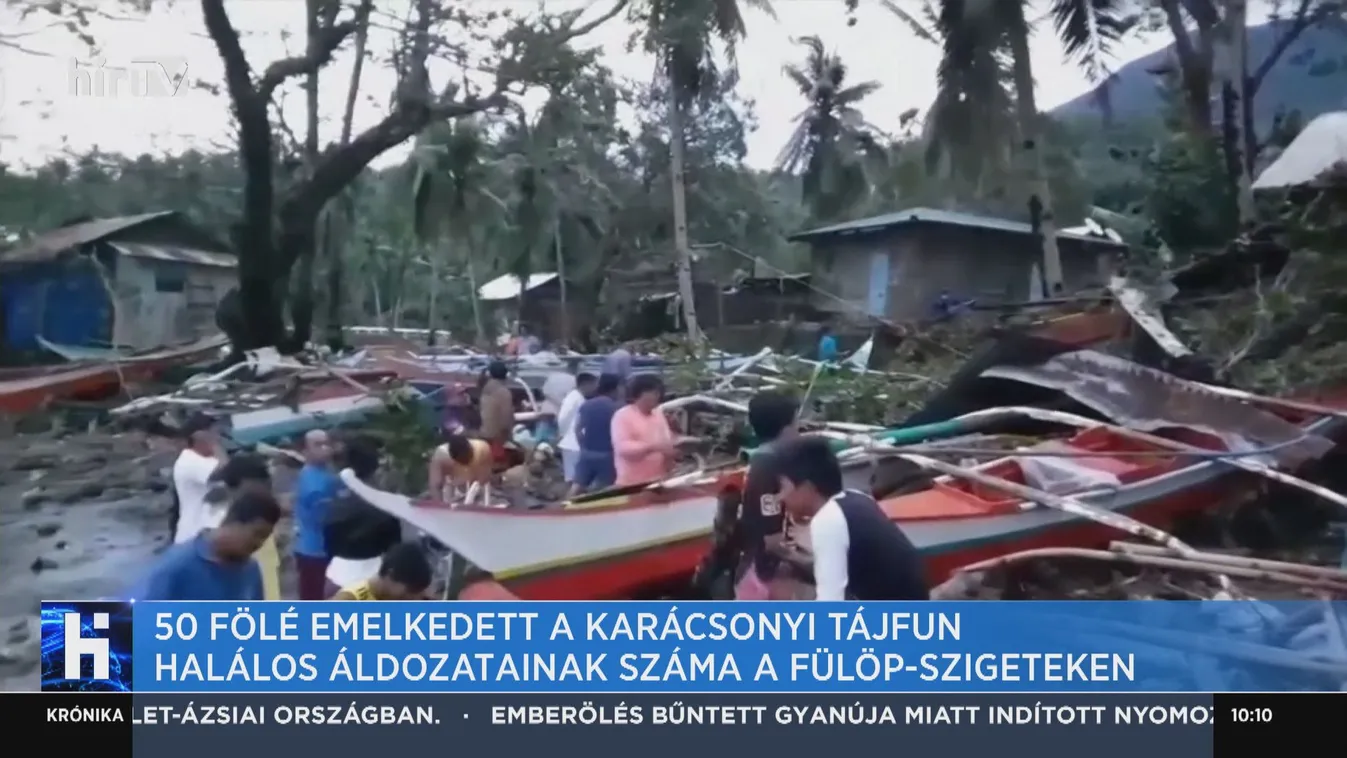 50 fölé emelkedett a karácsonyi tájfun halálos áldozatainak száma a Fülöp-szigeteken