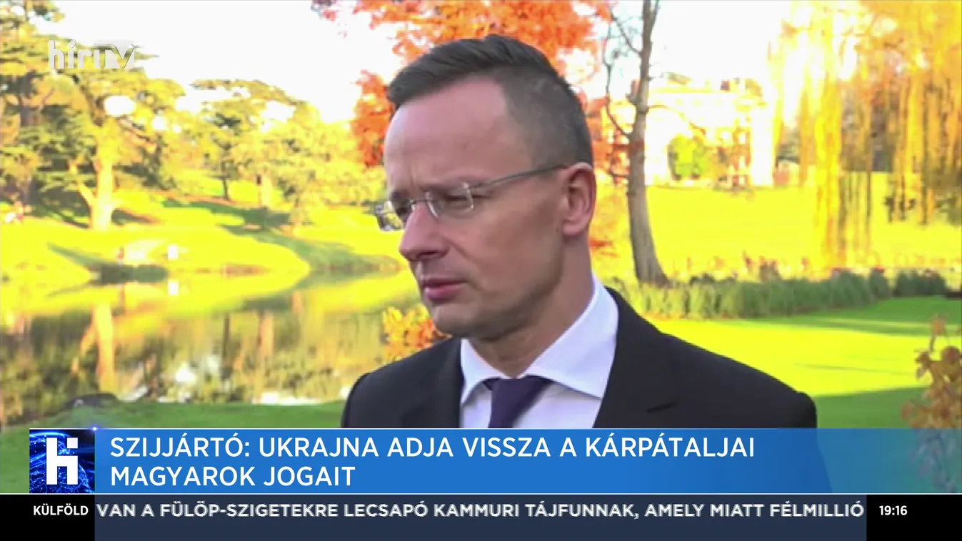 Szijjártó: Ukrajna adja vissza a kárpátaljai magyarok jogait