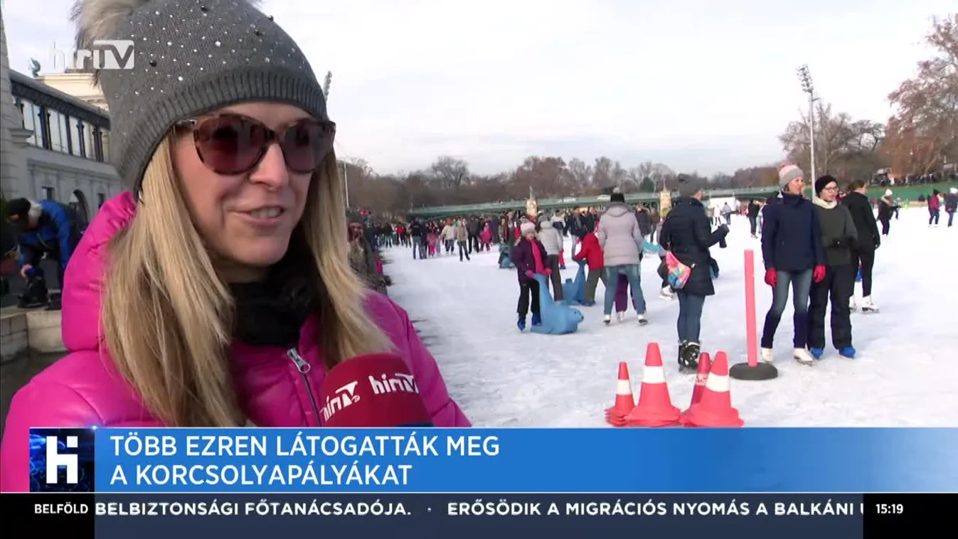 Több ezren látogatták meg a korcsolyapályákat