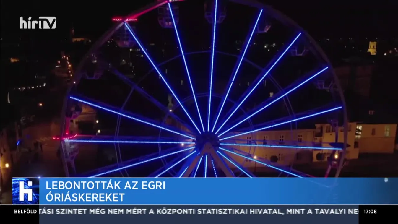 Elbontották az egri óriáskereket