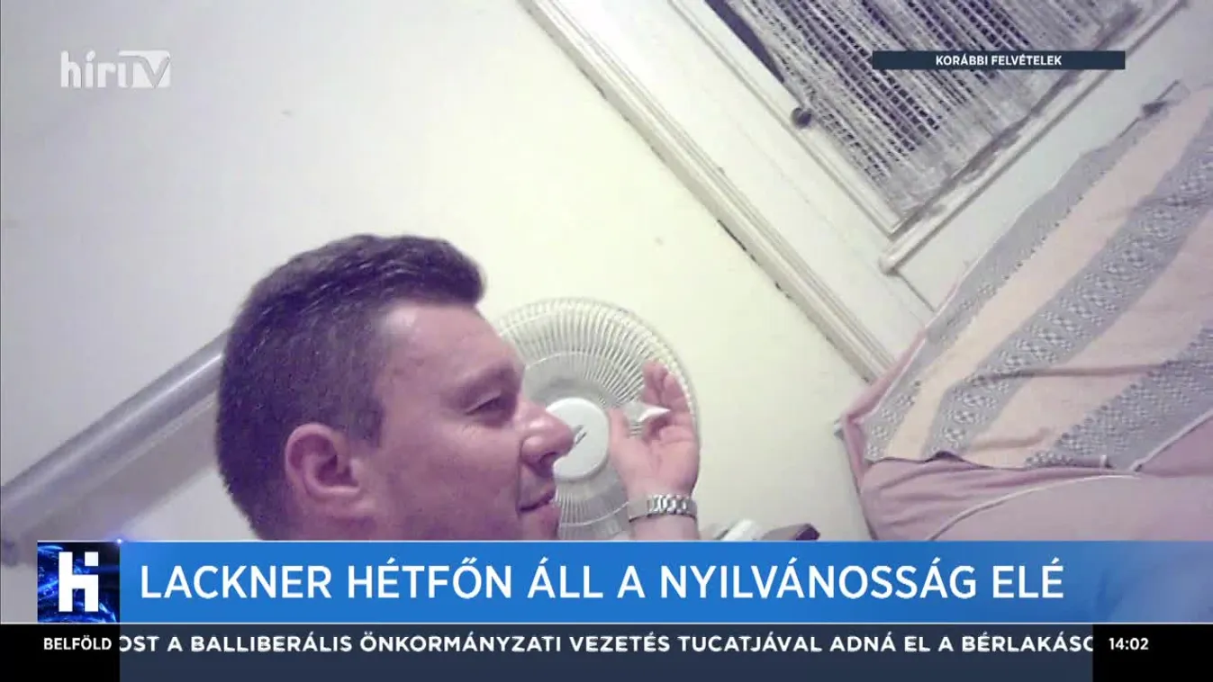 Lackner hétfőn áll a nyilvánosság elé
