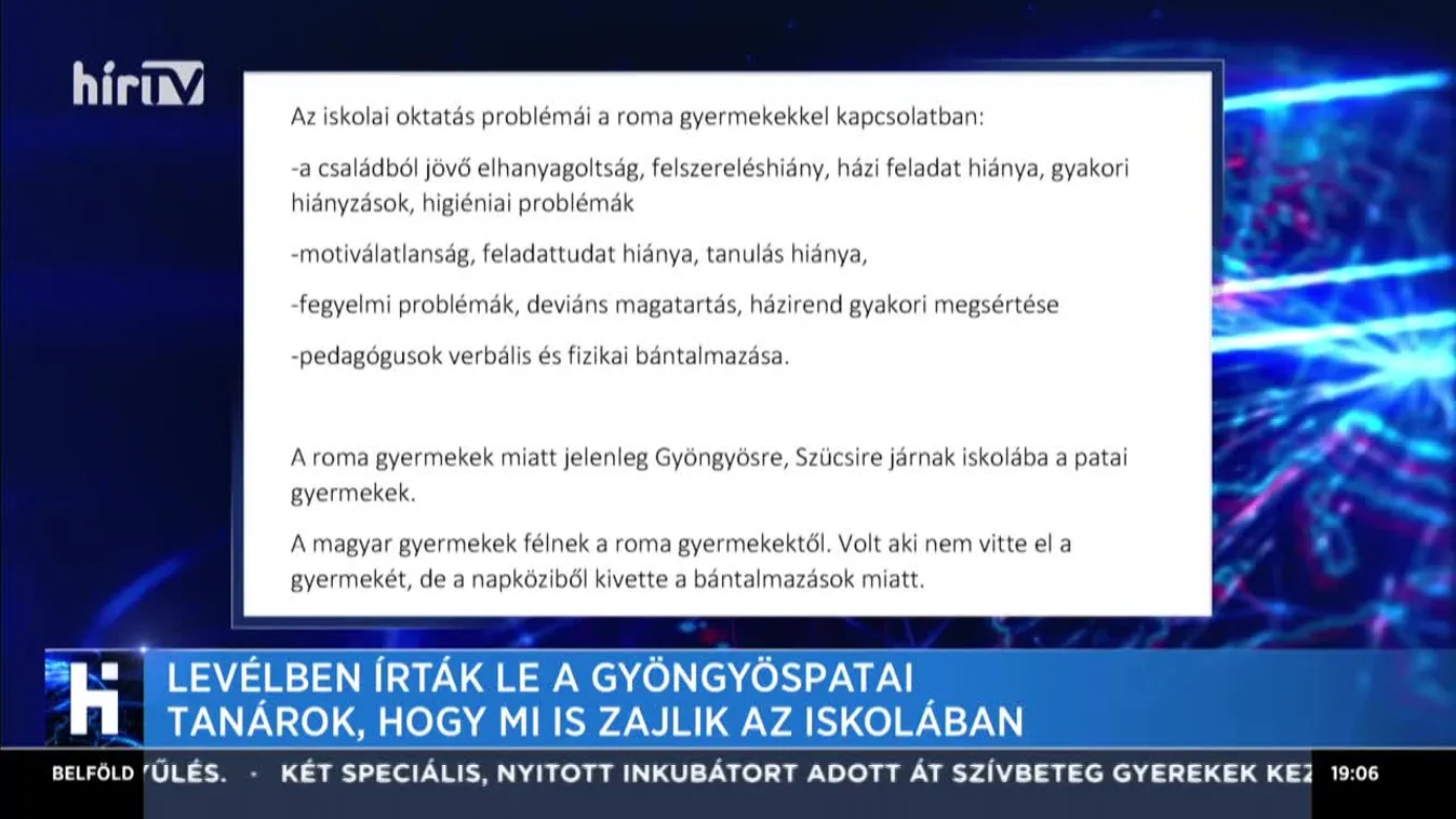 Levélben írták le a gyöngyöspatai tanárok, hogy mi is zajlik az iskolában