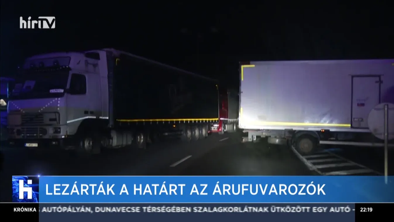 Pénteken is korlátozzák a kamionforgalmat a határon Nógrád megyében
