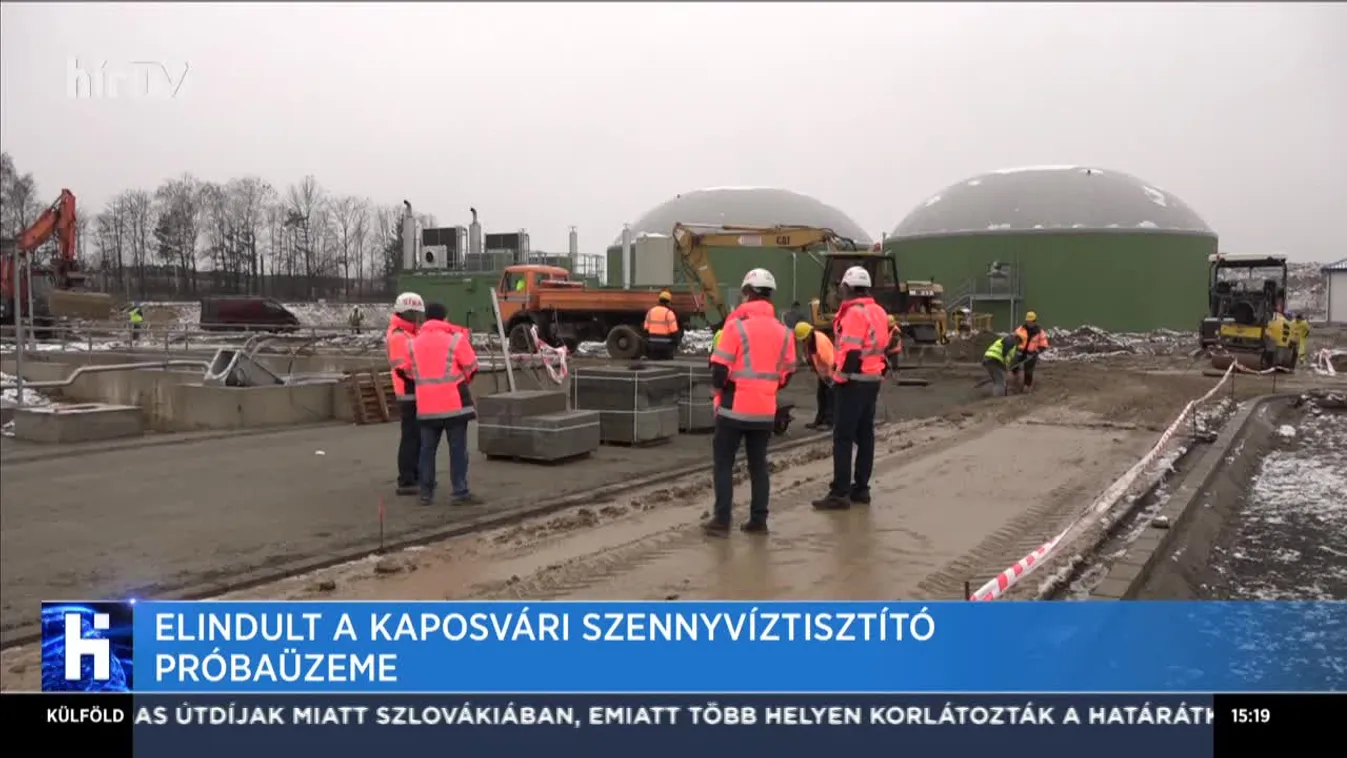 Elindult a kaposvári szennyvíztisztító próbaüzeme
