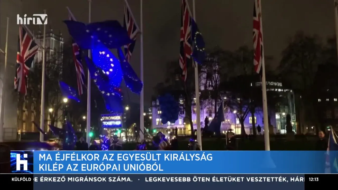 Éjfélkor kilép az Egyesült Királyság az Európai Unióból