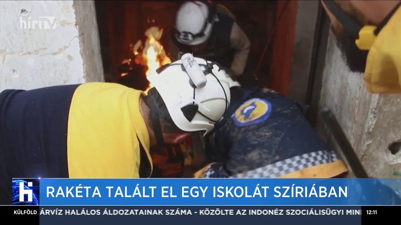 Rakéta talált el egy iskolát Szíriában