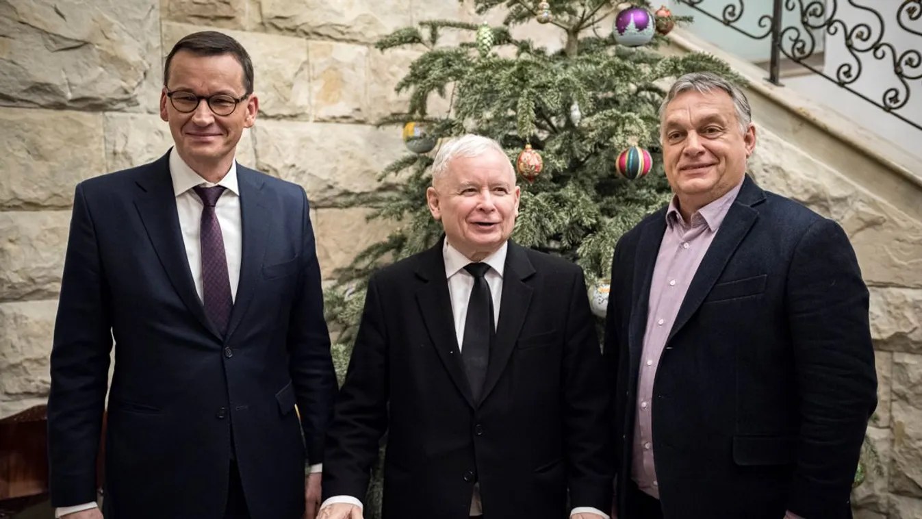 Orbán Viktor Varsóban a kormányzó párt elnökével tárgyalt