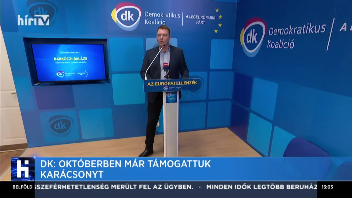 DK: Októberben már támogattuk Karácsonyt