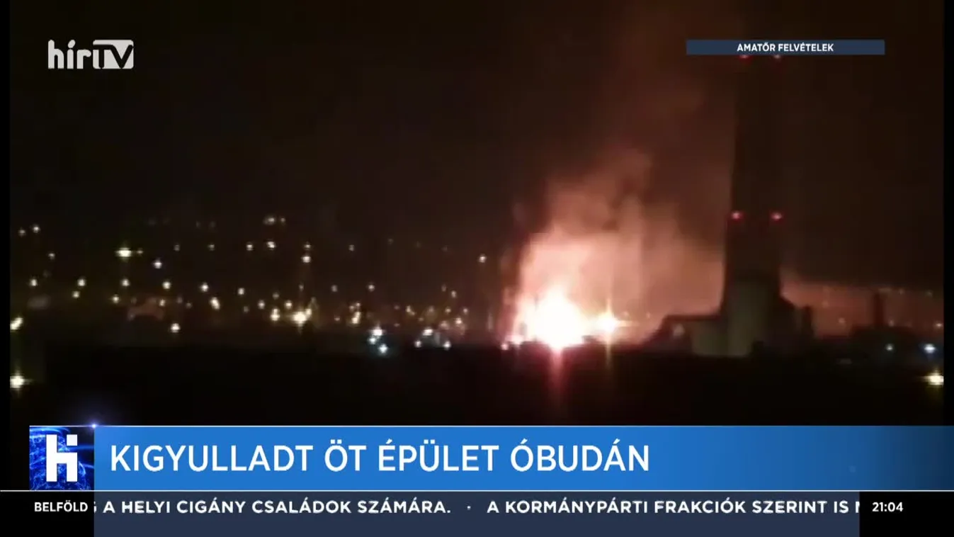 Kigyulladt öt épület Óbudán