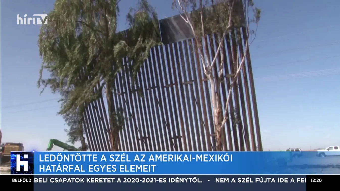 Ledöntötte a szél az amerikai-mexikói határfal egyes elemeit