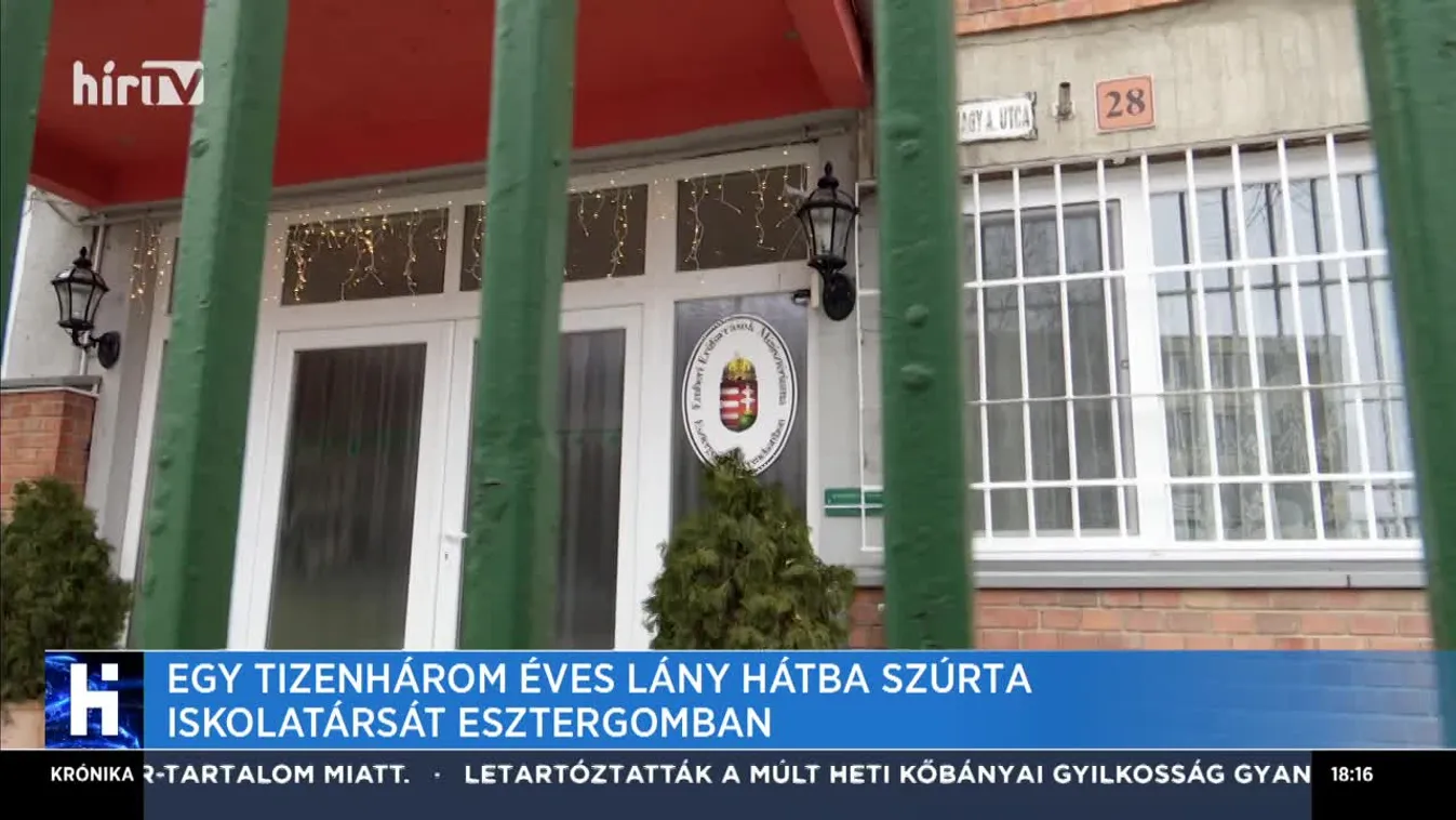 Egy tizenhárom éves lány hátba szúrta iskolatársát Esztergomban