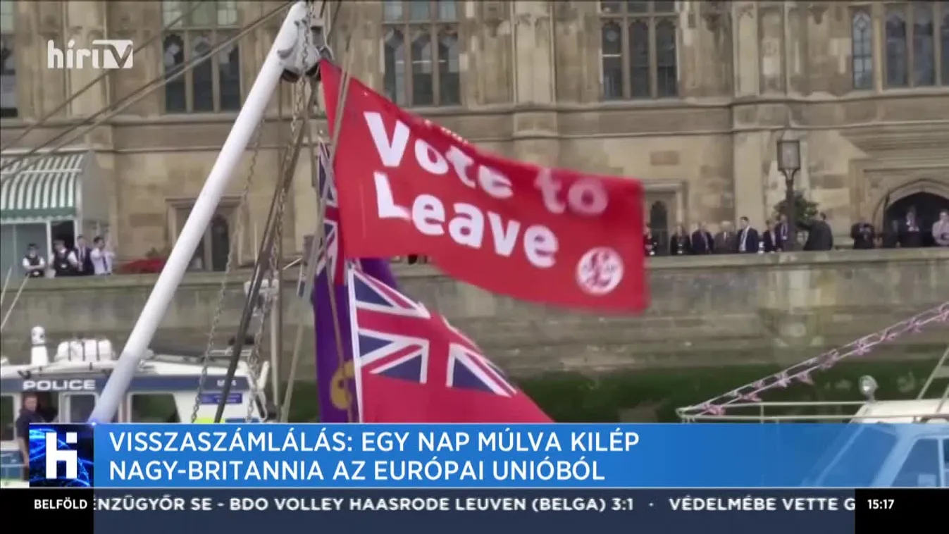 Visszaszámlálás: Egy nap múlva kilép Nagy-Britannia az Európai Unióból