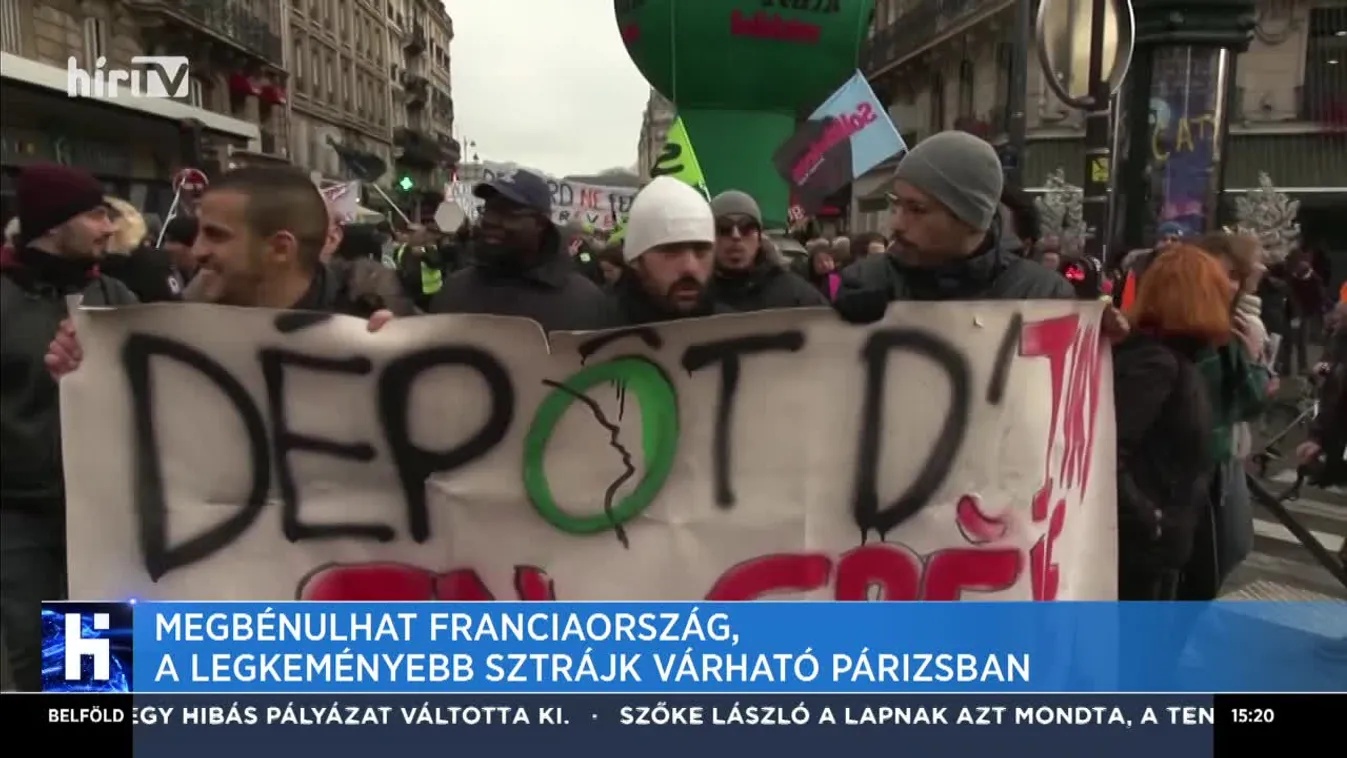 Megbénulhat Franciaország, a legkeményebb sztrájk várható Párizsban