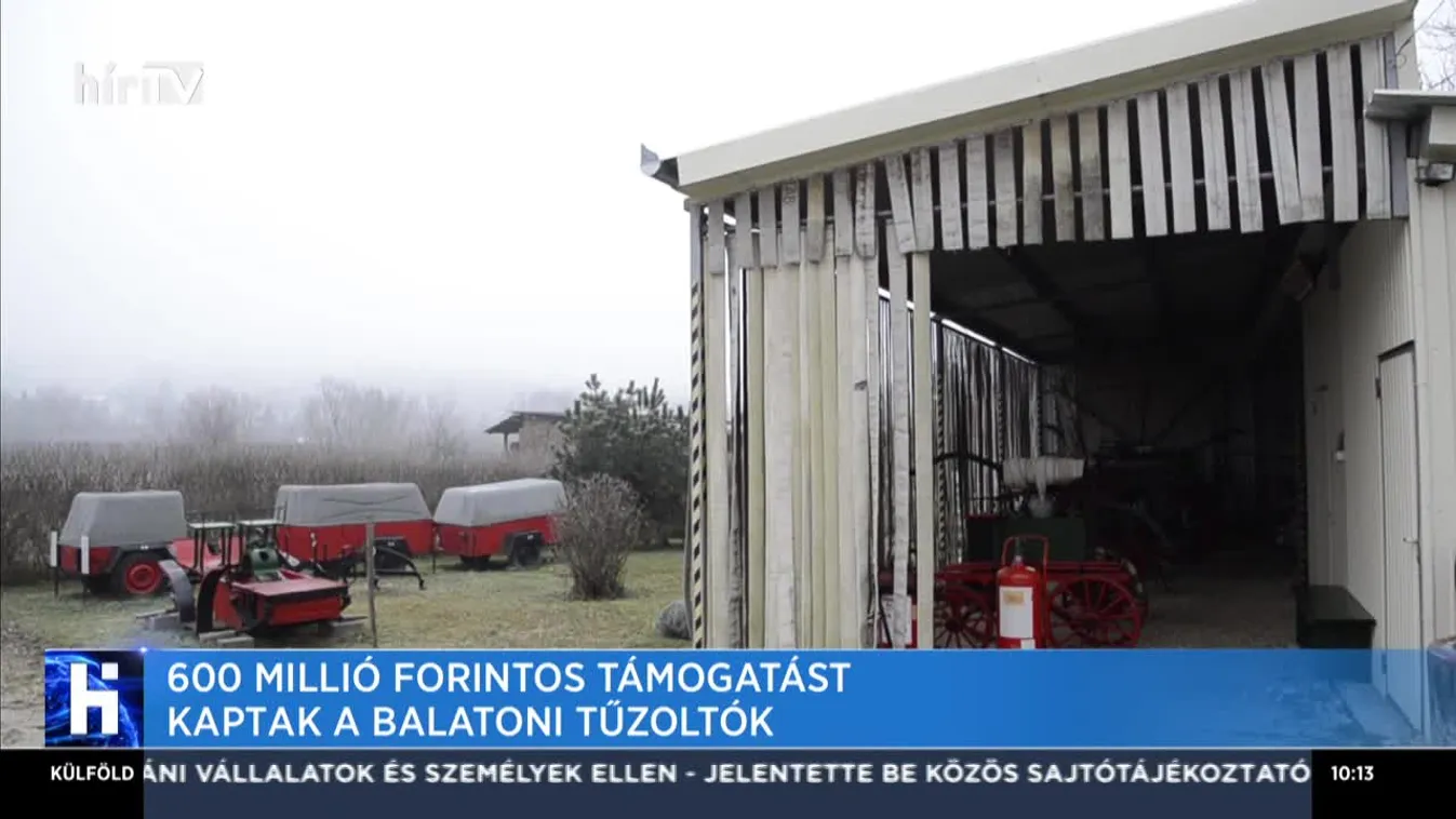 600 milliós támogatást kaptak a balatoni tűzoltók
