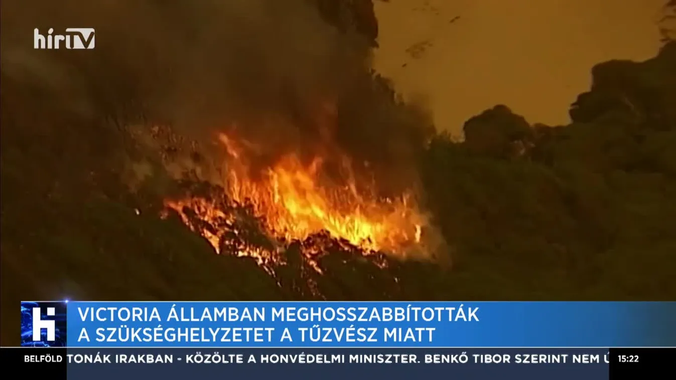 Victoria államban meghosszabbították a szükséghelyzetet a tűzvész miatt