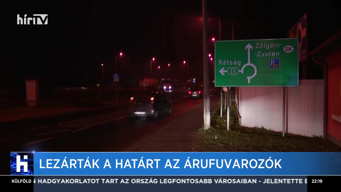 Lezárták a határt az árufuvarozók