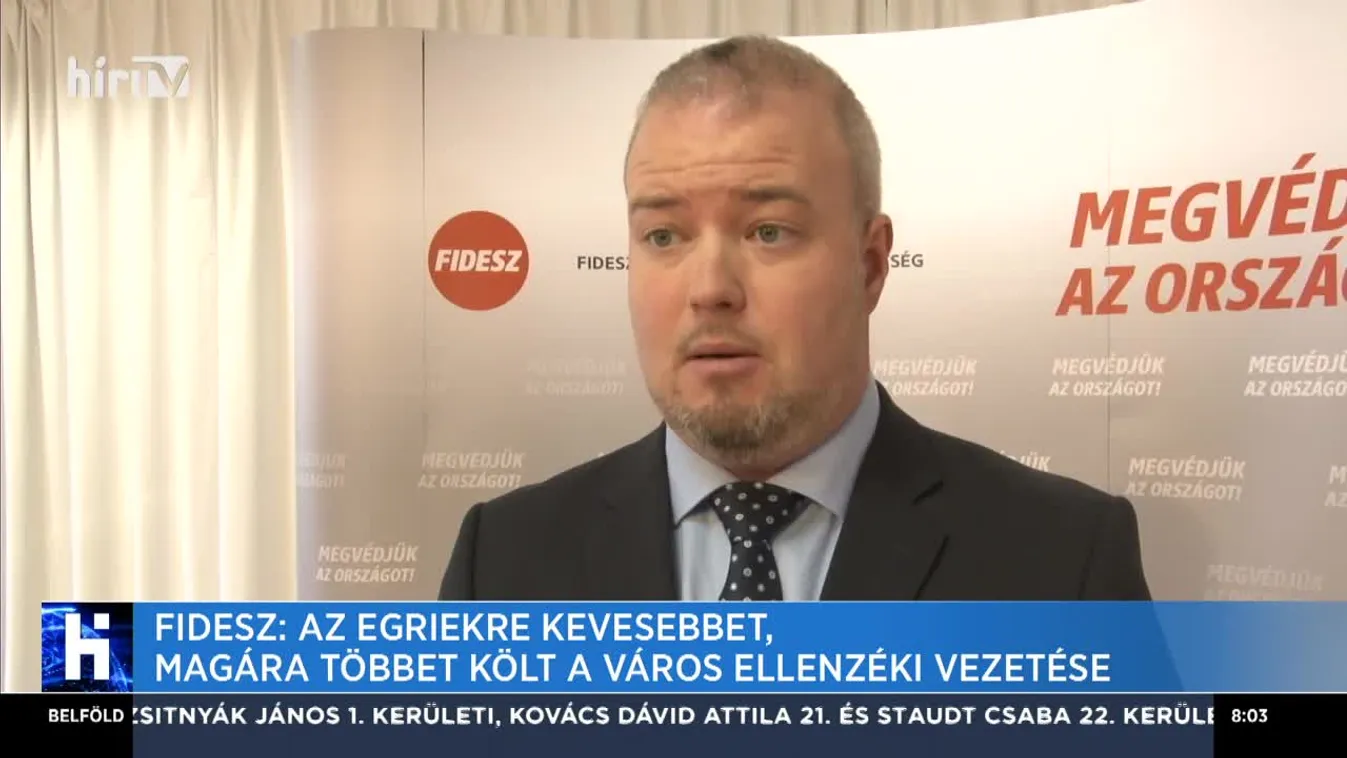 Fidesz: Az egriekre kevesebbet, magára többet költ a város ellenzéki vezetése