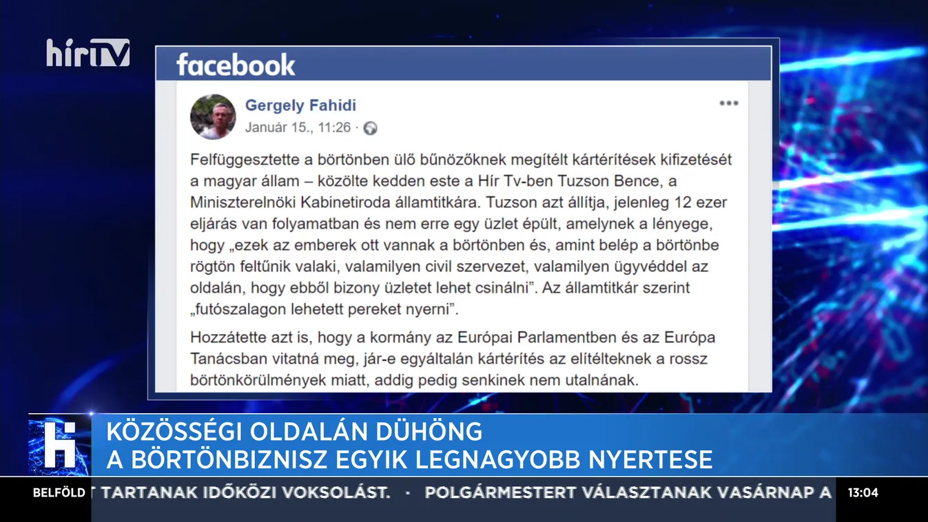 Közösségi oldalán dühöng a börtönbiznisz egyik legnagyobb nyertese