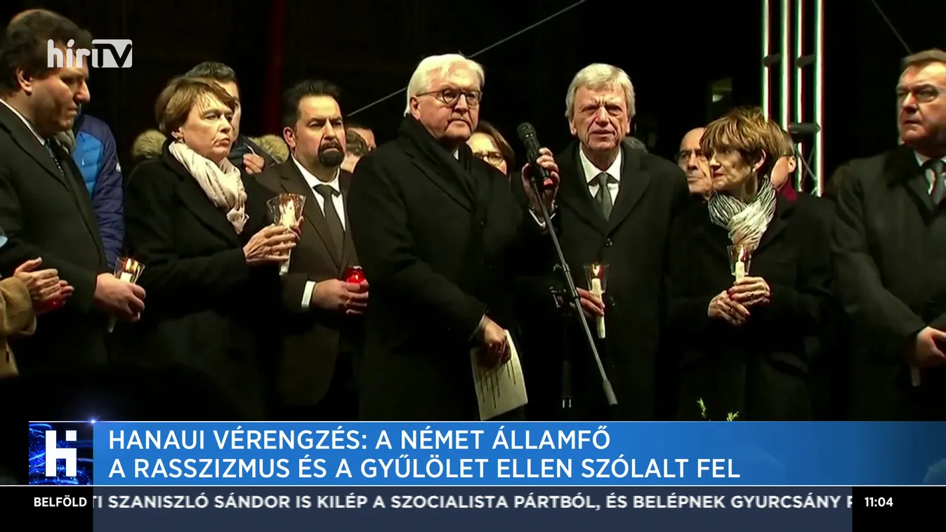 Hanaui vérengzés: A német államfő a rasszizmus és a gyűlölet ellen szólalt fel