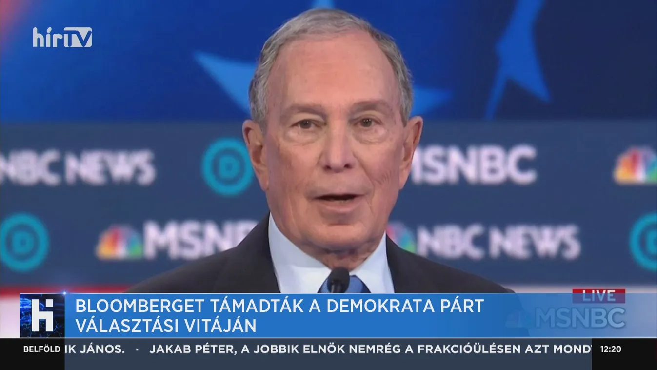 Bloomberget támadták a Demokrata Párt választási vitáján