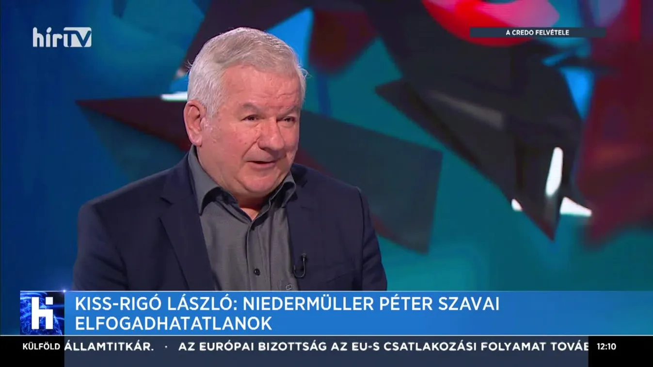 Kiss-Rigó László: Niedermüller Péter szavai elfogadhatatlanok