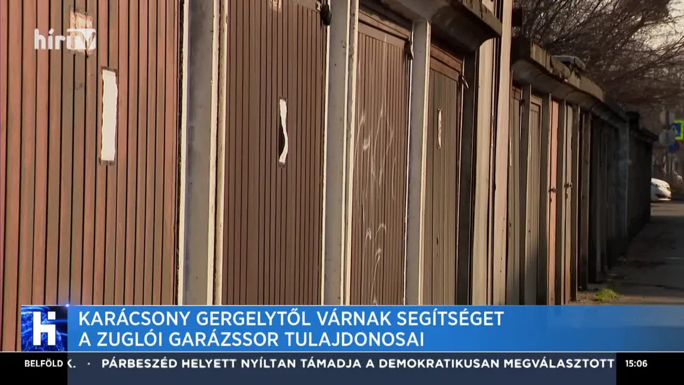 Karácsony Gergelytől várnak segítséget a zuglói garázssor tulajdonosai
