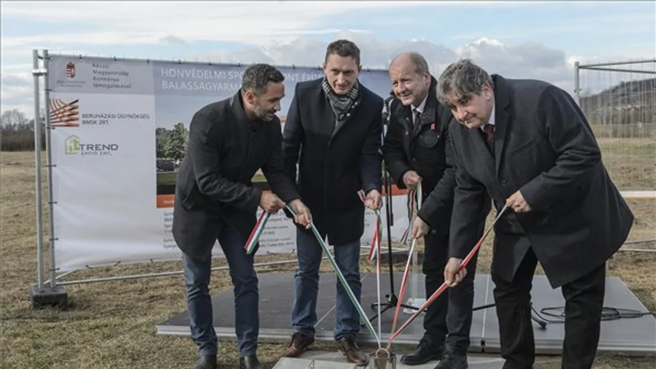 Lerakták az első honvédelmi sportközpont alapkövét Balassagyarmaton