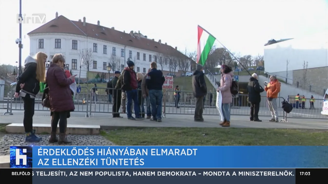 Érdeklődés hiányában elmaradt az ellenzéki tüntetés