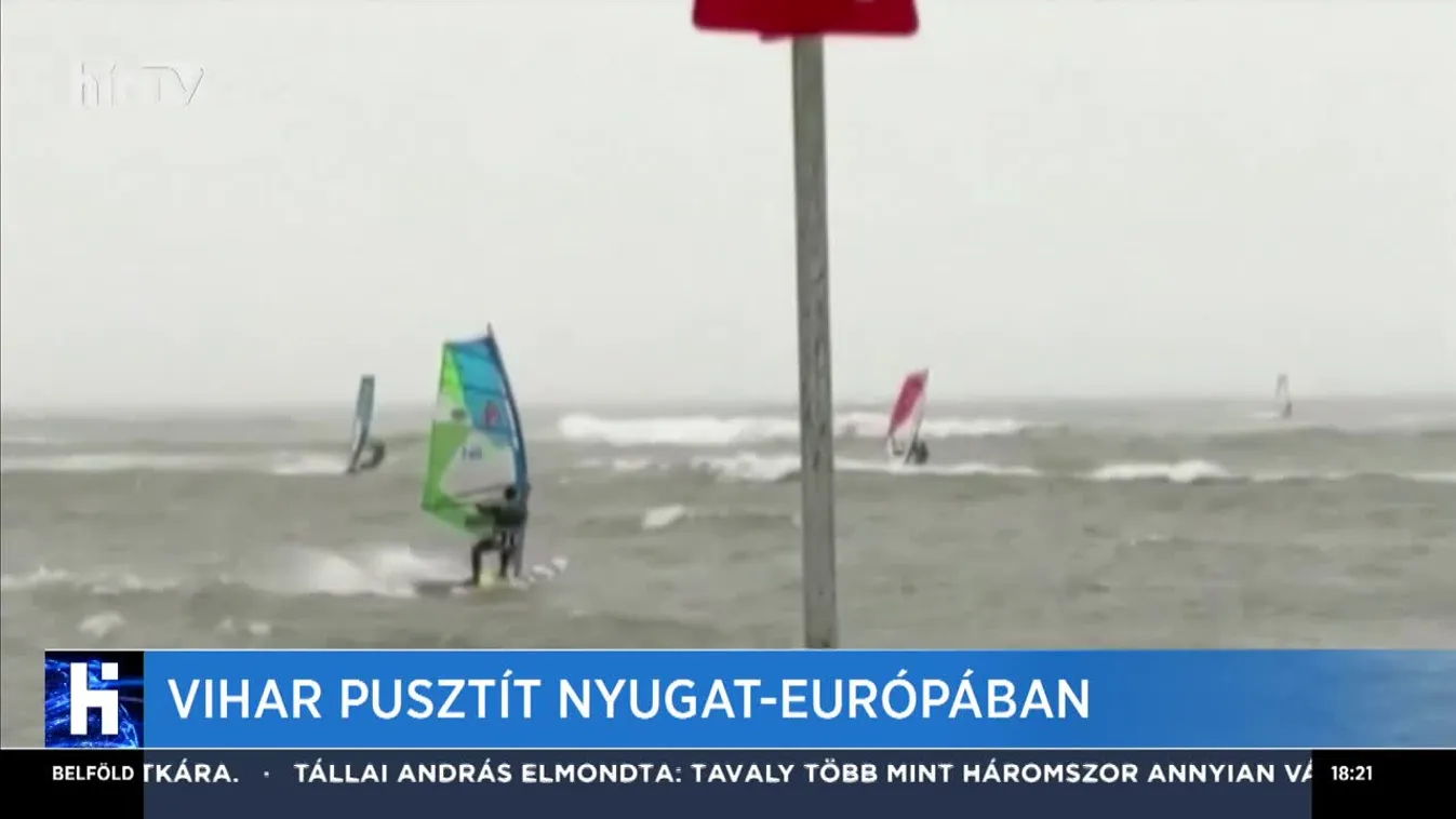 Vihar pusztít Nyugat-Európában