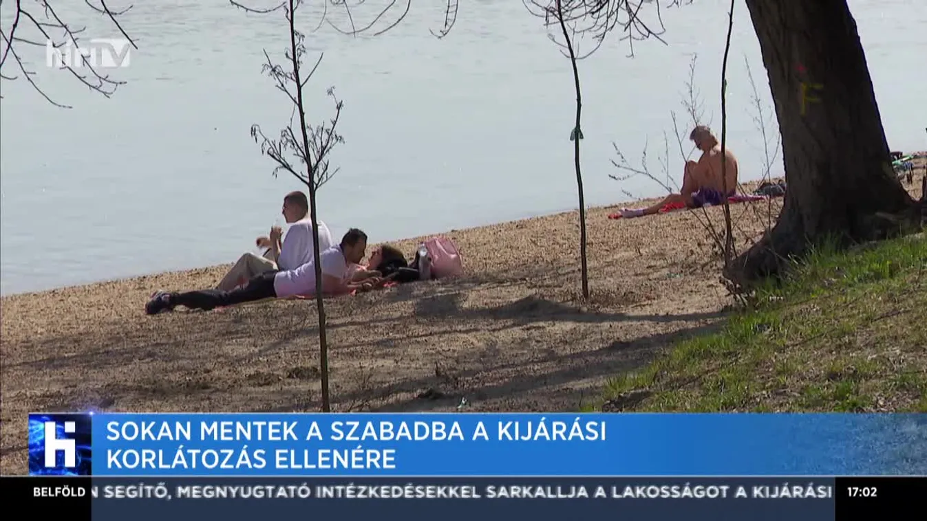 Sokan mentek a szabadba a kijárási korlátozás ellenére