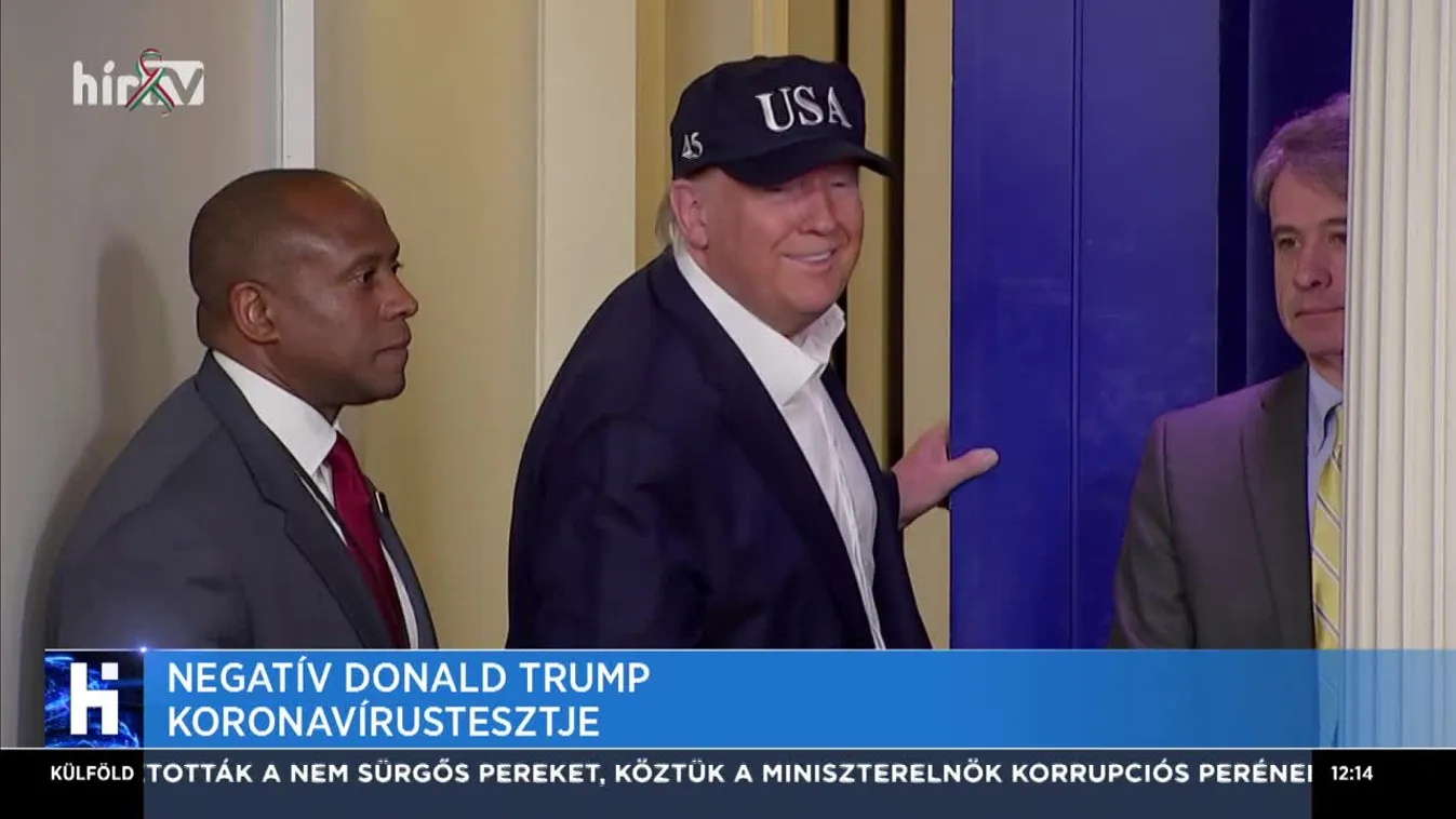 Negatív Donald Trump koronavírustesztje