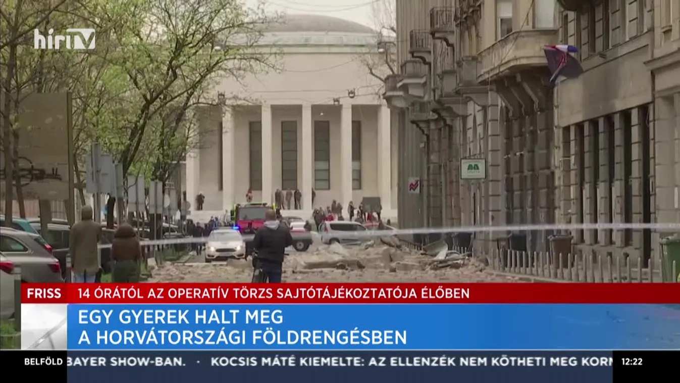 Földrengés volt Zágrábban, Magyarországon is érzékelték